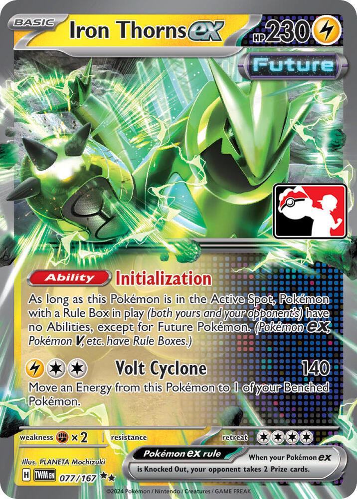 Twilight Masquerade Iron Thorns Ex [Prize-Pack] Pokémon card